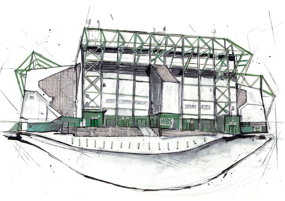 Hibs Stadium – Edinburgh Illustrations Ltd